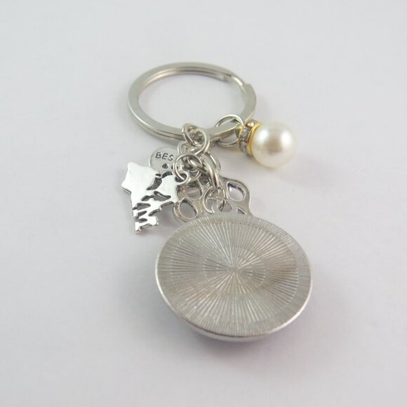 Dog Paw Print Keychain – Pink Paw Charm Key Ring Dog Lover Gift Pet Owner Bag Ac - Picture 4 of 4